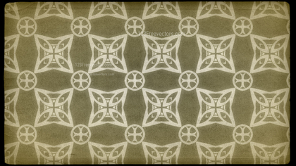 Ecru Vintage Ornamental Pattern Wallpaper