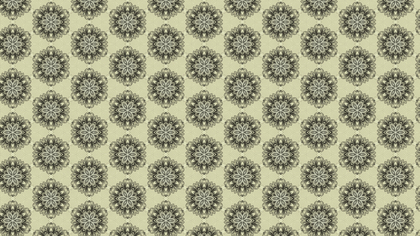 Ecru Vintage Decorative Floral Seamless Pattern Background Image