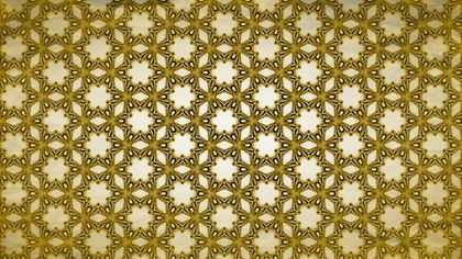 Gold Vintage Ornamental Pattern Wallpaper