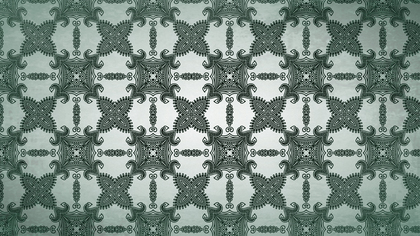 Green Vintage Decorative Floral Seamless Pattern Wallpaper Design