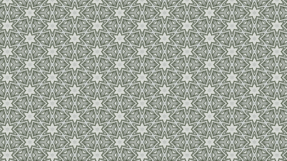 Green and White Seamless Floral Vintage Pattern Background Image