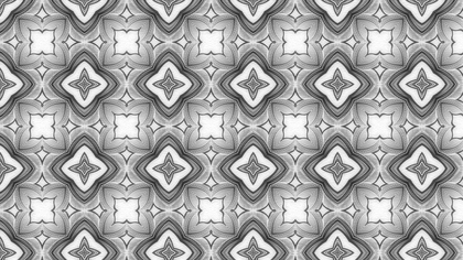 Grey Seamless Floral Geometric Background Pattern