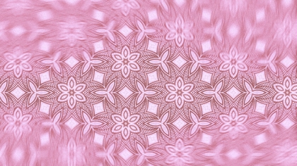 Pink Vintage Decorative Floral Pattern Wallpaper