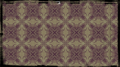 Purple and Beige Vintage Seamless Floral Wallpaper Pattern