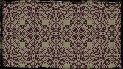 Purple and Beige Ornamental Vintage Background Pattern