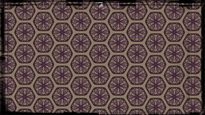 Purple and Beige Vintage Floral Pattern Background
