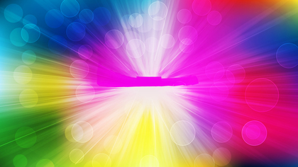 Abstract Colorful Bokeh Lights Background with Light Rays