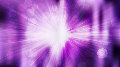 Abstract Purple Black and White Bokeh Background with Rays Vector Graphic