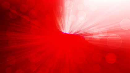 Red and White Bokeh Lights Background with Sun Rays