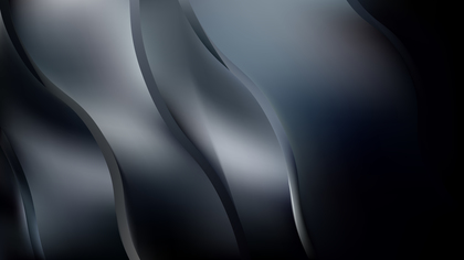 Abstract Black and Grey Wavy Background