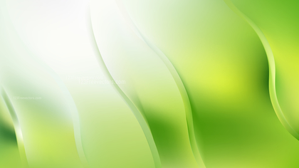 Green and White Abstract Wavy Background Vector