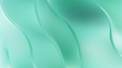 Mint Green Abstract Wavy Background Vector