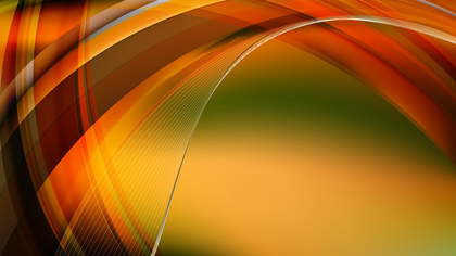 Orange and Green Curved Background