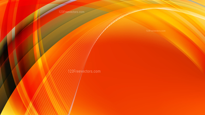 Orange and Green Curved Background Vector Graphic