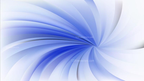 Abstract Blue and White Swirling Radial Background