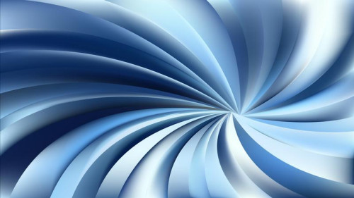 Blue and White Swirling Radial Background Vector Graphic