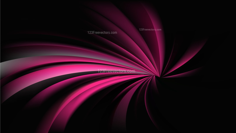 Cool Pink Spiral Rays Background Vector Illustration