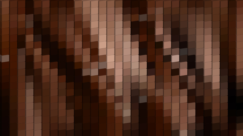 Abstract Black and Brown Square Pixel Mosaic Background
