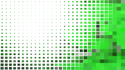 Abstract Green and White Square Mosaic Background Vector Graphic