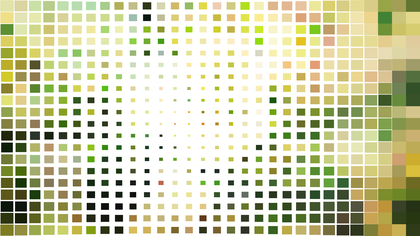 Abstract Green and White Square Mosaic Tile Background Vector Image