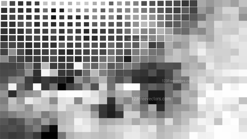Grey and White Square Mosaic Background