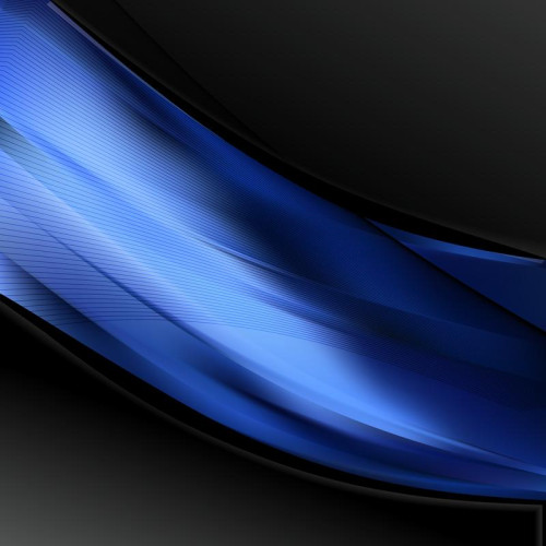 Black and Blue Wave Business Background Vector Illustration