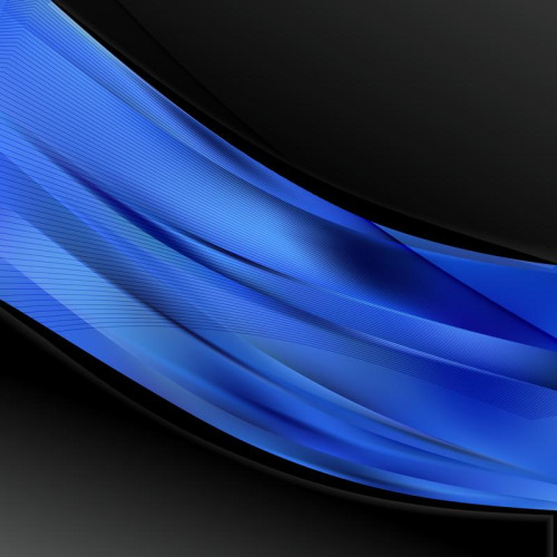 Abstract Black and Blue Wave Business Background Design Template