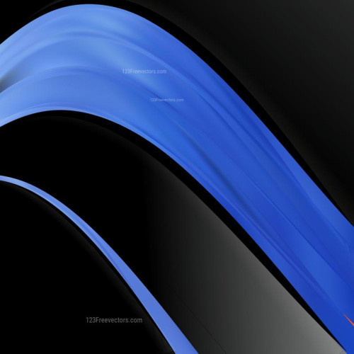 Abstract Black and Blue Wave Business Background