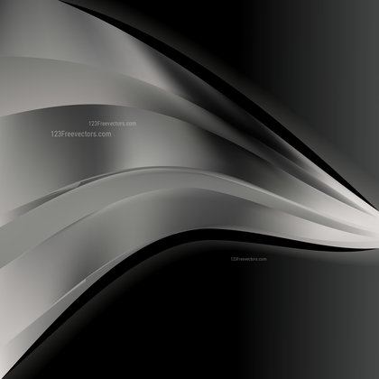 Black and Grey Wave Business Background Vector Illustration