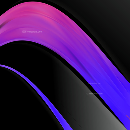 Black Blue and Purple Wave Business Background