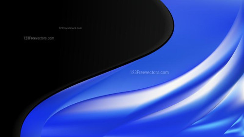 Abstract Blue Black and White Wave Business Background