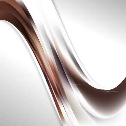 Abstract Brown and White Wave Business Background Illustration
