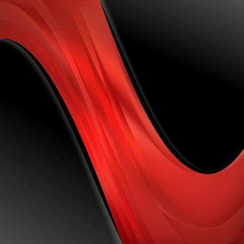 Abstract Cool Red Wave Business Background