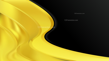 Cool Yellow Wave Business Background