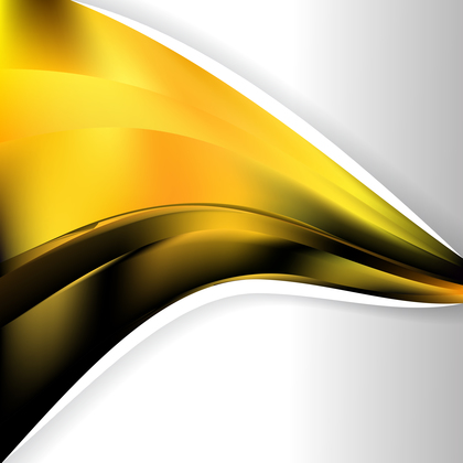 Cool Yellow Wave Business Background Image