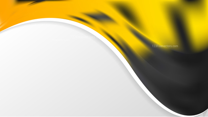 Cool Yellow Wave Business Background