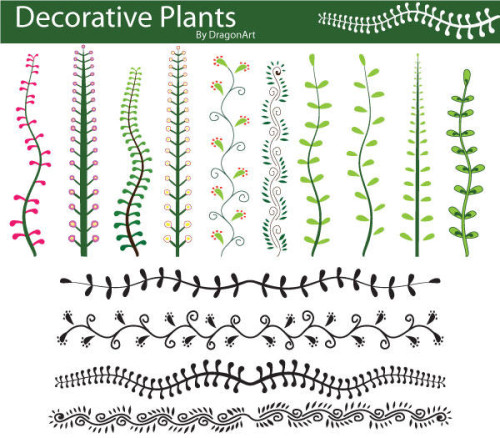 Decorative Plants Vector