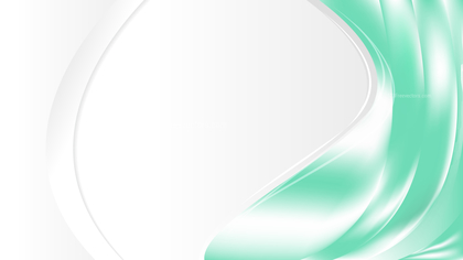 Abstract Green and White Wave Business Background Design Template