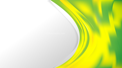 Abstract Green and Yellow Wave Business Background