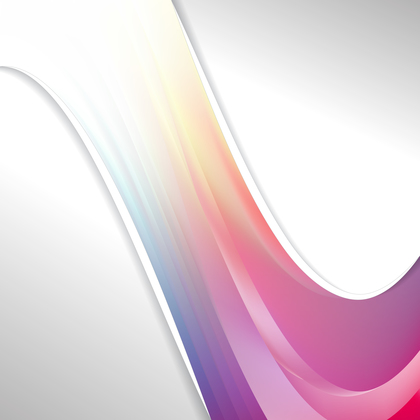 Pastel Rainbow Wave Business Background Vector Illustration