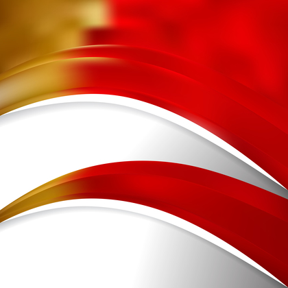 Abstract Red and Gold Wave Business Background Illustration