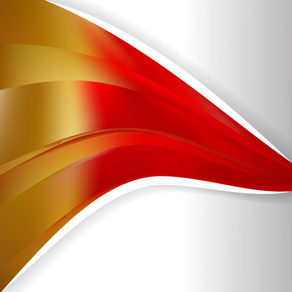 Abstract Red and Gold Wave Business Background Design Template