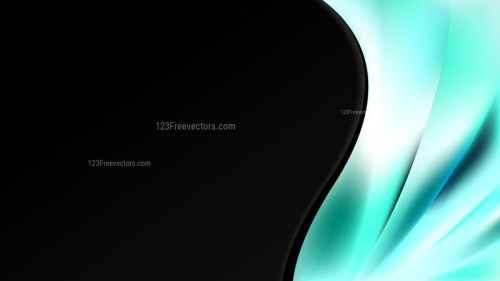 Turquoise Black and White Wave Business Background