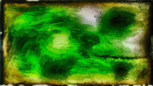 Abstract Dark Green Glass Effect Painting Background Image