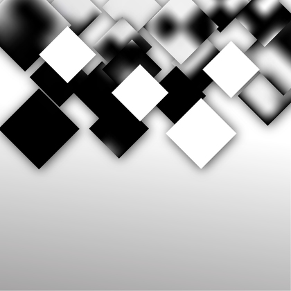 Modern Abstract Black and White Squares Background Graphic