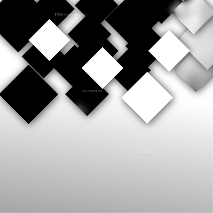 Modern Black and White Square Abstract Background Illustration