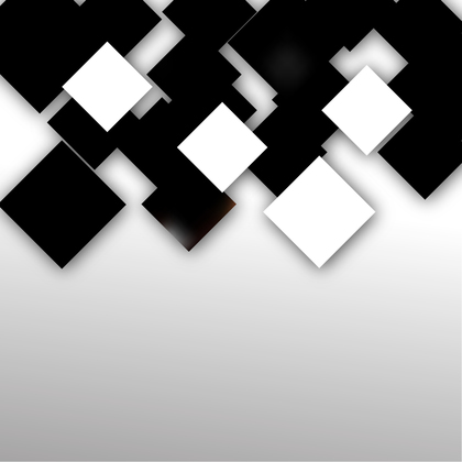 Modern Black and White Square Abstract Background Illustration