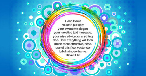 Abstract Frame Free Vector