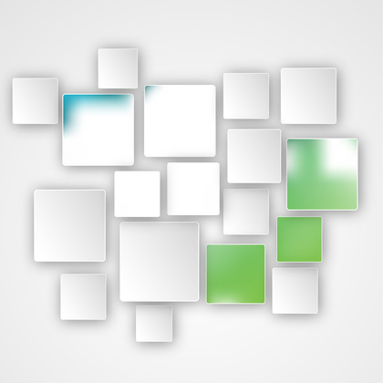 Abstract Green and White Modern Square Background