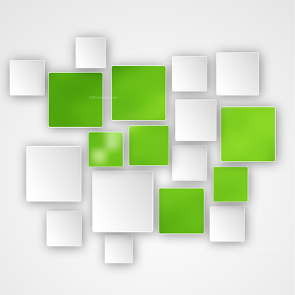 Green and White Modern Square Abstract Background Design